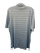 RLX NWT Size M Light Blue & White Synthetic Striped Polo Athleisure Short Sleeve Light Blue & White / M