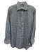 Eton Size L Green & Blue Cotton Plaid Button Up Spread Collar Long Sleeve Shirt Green & Blue / L