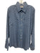 Barbour Size L Blue & White Cotton Gingham Button Up Men's Long Sleeve Shirt Blue & White / L