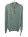 Peter Millar Size M Seafoam Wool Blend Solid Quarter Zip Men's Sweater Seafoam / M