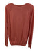 Gran Sasso Size Est M Red Wool Blend Solid Crew Neck Men's Sweater Red / Est M