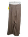 Maeve Size 4 Brown & Multi Polyester Zip Fly Pleated Sequined Trouser Pants Brown & Multi / 4