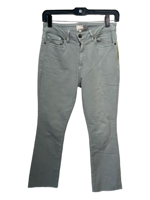Ann Mashburn Size 25 Sage green Cotton Denim Stretch Button & Zip Front Jeans Sage green / 25