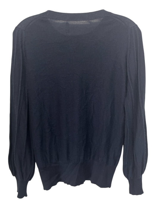 Ann Mashburn Size S Navy Blue Cashmere Thin Knit Crew Neck Top Navy Blue / S