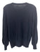 Ann Mashburn Size S Navy Blue Cashmere Thin Knit Crew Neck Top Navy Blue / S