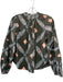 Ulla Johnson Size 0 Dark Green, Blue & Pink Cotton Long Balloon Sleeve Top Dark Green, Blue & Pink / 0
