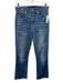 Veronica Beard Jeans Size 26/2 Medium Wash Cotton Blend Denim Whiskering Jeans Medium Wash / 26/2