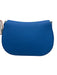 M.I.L.A Blue Pebble Leather Crossbody Strap Magnetic Clasp Bag Blue