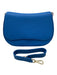 M.I.L.A Blue Pebble Leather Crossbody Strap Magnetic Clasp Bag Blue