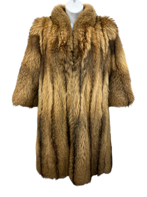 Howard Marcus Furs Size One Size Brown Mink Fur Open Front Pockets Coat Brown / One Size