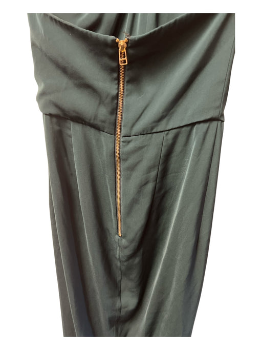 Shona Joy Size 2 Forest Green Polyester One Shoulder Side Zip Pleat Detail Dress Forest Green / 2