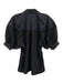 3.1 Phillip Lim Size 2 Navy Blue & Black Lyocell blend Button Front Collar Top Navy Blue & Black / 2