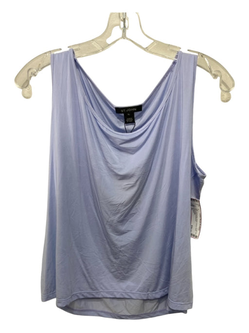 St. John Size XL Periwinkle Nylon Scoop Neck Sleeveless Top Periwinkle / XL