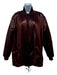 St John Size XS Brown Cotton Blend Zip Front Puffed Bomber Pockets Jacket Brown / XS