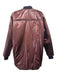 St John Size XS Brown Cotton Blend Zip Front Puffed Bomber Pockets Jacket Brown / XS