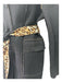 St John Size 10 Black & Beige Wool Reversible Animal Print Seam Detail Jacket Black & Beige / 10