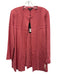 Misook Size M Bubblegum Pink Acrylic & Polyester Long Sleeve Knit Cardigan Bubblegum Pink / M