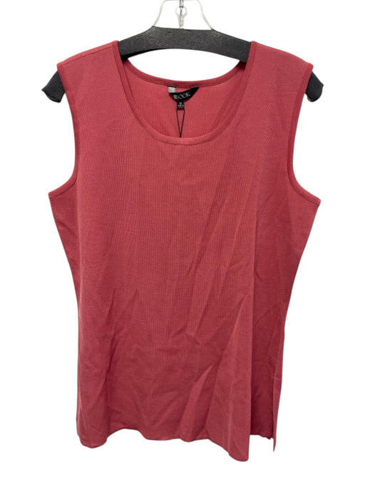 Misook Size M Bubblegum Pink Acrylic & Polyester Sleeveless Knit Scoop Neck Top Bubblegum Pink / M