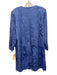 Mos Mosh Size M Slate Blue Acrylic & Polyester Long Sleeve Floral Print Cardigan Slate Blue / M