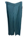 Equipment Size 10 Teal Viscose Crosshatching Wide Leg Open Front Pant Set Teal / 10