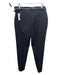 MNG Size 10 Black Polyester Blend Hook Closure Belted Slim Pants Black / 10