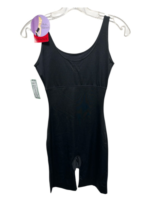 Spanx Size Medium Black Polyester Blend Sleeveless Romper Shape Wear Lingerie Black / Medium