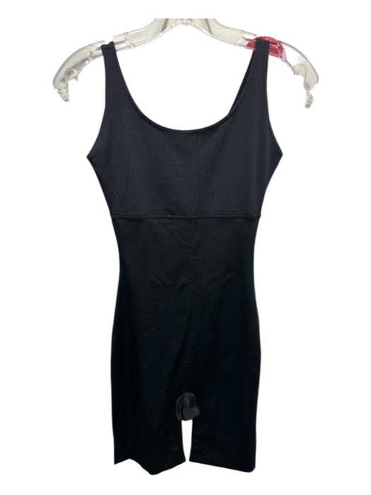 Spanx Size Medium Black Polyester Blend Sleeveless Romper Shape Wear Lingerie Black / Medium
