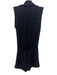 Parker Size XS Black Silk Sleeveless Shawl Collar Wrap Front Mini Romper Black / XS