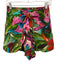 Farm Rio Size XS Green, Purple & Multi Linen Blend Elastic Back Short Set Green, Purple & Multi / XS