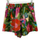 Farm Rio Size XS Green, Purple & Multi Linen Blend Elastic Back Short Set Green, Purple & Multi / XS