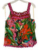 Farm Rio Size XS Green, Purple & Multi Linen Blend Elastic Back Short Set Green, Purple & Multi / XS