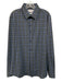 Mizzen + Main Size L Green & Blue Synthetic Plaid Athletic Long Sleeve Shirt Green & Blue / L