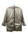 Zara Size 12 Gold Nylon Long Sleeve Shine Zip Up hood Jacket Gold / 12