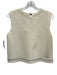 Zara Size M Cream Polyester Sleeveless Keyhole Back Elastic Waist Skirt Set Cream / M