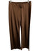 Veronica Beard Size S Brown Silk Blend Elastic Waist Satin Pants Brown / S