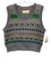 Loeffler Randall Size S Grey & Multi Wool Floral Knit Vest Grey & Multi / S