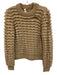 Zimmermann Size 2 Brown Alpaca Blend ruffles Crew Neck Long Sleeve Sweater Brown / 2