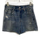Rag & Bone Size M Blue Cotton Elastic Waist Printed Pockets Shorts Blue / M