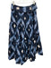 Ulla Johnson Size Est S Navy & Blue Cotton Printed Button & Hook Maxi Skirt Navy & Blue / Est S
