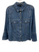 Veronica Beard Jeans Size M Blue Wash Cotton Button Front Collared Jacket Blue Wash / M