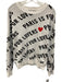 Zadig & Voltaire Size M White, Black, Red Text Heart Sweater White, Black, Red / M
