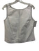 J Crew Size 8 White & Navy Blue Cotton Sleeveless Back V Top White & Navy Blue / 8