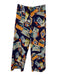Maeve Size 26 Blue, Orange, Multi Viscose & Cotton Patch Pockets Wide Leg Pants Blue, Orange, Multi / 26