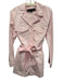 Veronica Beard Jeans Size M Light Wash Cotton Long Sleeve Buttons Sash Romper Light Wash / M