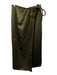 Antonio Melani Size 4 Olive Green Polyester Side Zip Piping Pleated Midi Skirt Olive Green / 4