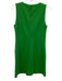 Diane Von Furstenberg Size 6 Green Polyamide Pique Pleated Detail Shift Dress Green / 6