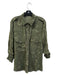 Sanctuary Size S Army Green Cotton Blend Collar Camoflage Long Sleeve Top Army Green / S