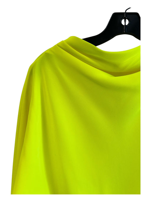 A.L.C. Size 8 Neon Yellow Polyester Long Sleeve Dolman Sleeve Cowl neck Dress Neon Yellow / 8