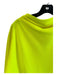 A.L.C. Size 8 Neon Yellow Polyester Long Sleeve Dolman Sleeve Cowl neck Dress Neon Yellow / 8