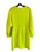 A.L.C. Size 8 Neon Yellow Polyester Long Sleeve Dolman Sleeve Cowl neck Dress Neon Yellow / 8